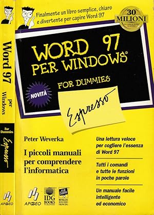 Bild des Verkufers fr Word 97 per windows For dummies zum Verkauf von Biblioteca di Babele