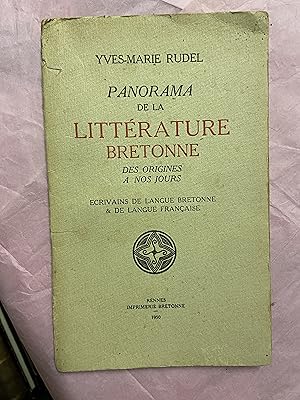 Imagen del vendedor de Panorama de la littrature bretonne des origines  nos jours a la venta por Breizh56