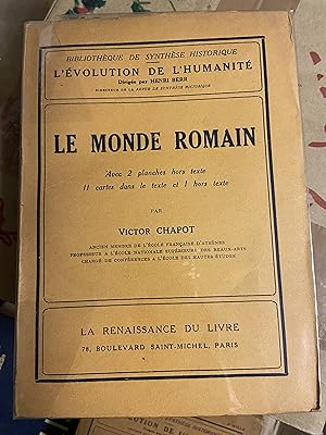 Bild des Verkufers fr Le Monde Romain - Coll. L'volution de l'humanit zum Verkauf von Breizh56