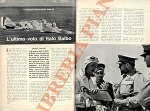 Imagen del vendedor de L'ultimo volo di Italo Balbo. a la venta por Libreria Piani