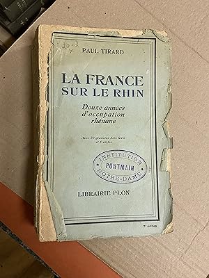 Seller image for La France sur le Rhin for sale by Breizh56