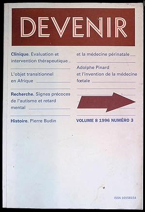 Seller image for Devenir Volume 8, Numro 3, 1996 for sale by LibrairieLaLettre2