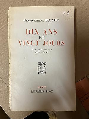 Image du vendeur pour Dix ans et vingt jours mis en vente par Breizh56