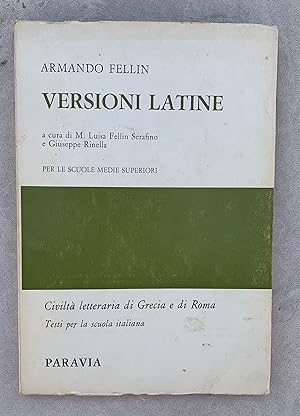 Immagine del venditore per Versioni latine per le Scuole Medie Superiori venduto da Studio bibliografico De Carlo