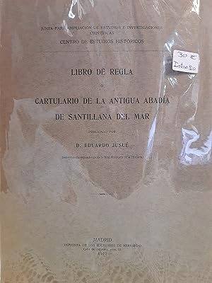 Imagen del vendedor de Libro de Regla o Cartulario de la Antigua Abada de Santillana del mar. a la venta por MUNDUS LIBRI- ANA FORTES