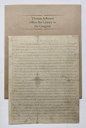 Thomas Jefferson Offers His Library to the Congress