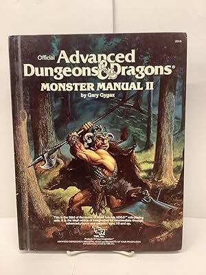 Bild des Verkufers fr Monster Manual II, Official Advanced Dungeons & Dragons 2016 zum Verkauf von Chamblin Bookmine