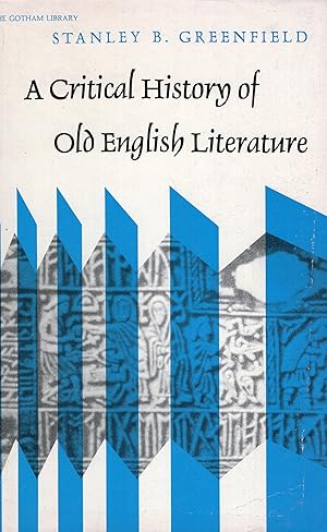 Seller image for A Critical History of Old English Literature for sale by A Cappella Books, Inc.
