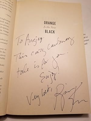 Image du vendeur pour ORANGE IS THE NEW BLACK. My Year in a Woman's Prison mis en vente par Charles Agvent,   est. 1987,  ABAA, ILAB