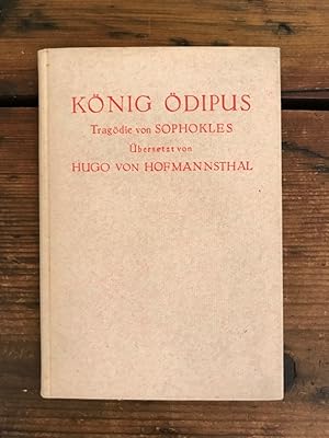 Seller image for Knig dipus: Tragdie von Sophokles for sale by Antiquariat Liber Antiqua