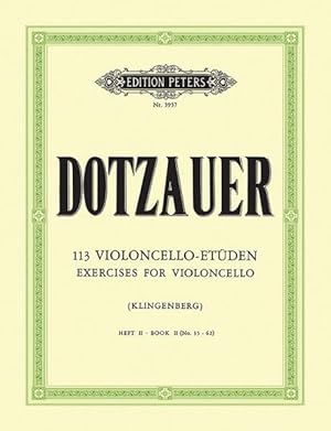 Bild des Verkufers fr 113 Exercises for Violoncello : Nos. 35-62 zum Verkauf von GreatBookPrices