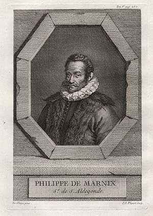 Seller image for Philippe de Marnix" - Philips van Marnix (1540-1598) Saint-Aldegonde West Souburg Dutch writer author Portrait for sale by Antiquariat Steffen Vlkel GmbH