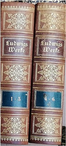 Otto Ludwigs Werke in 6 Bänden KOMPLETT ! (gebunden in zwei Bände) -
