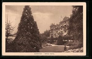 Ansichtskarte Axenstein, Grand Hotel mit Park