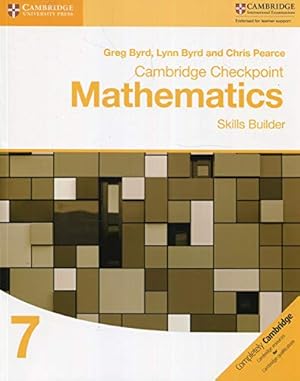 Image du vendeur pour Cambridge Checkpoint Mathematics Skills Builder Workbook 7 mis en vente par WeBuyBooks