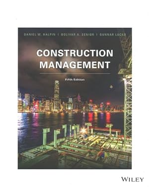 Imagen del vendedor de Construction Management a la venta por GreatBookPricesUK