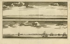 Antique Print-Topography-View of Cabo Blanco in Patagonia-Anson-Bakker-1765