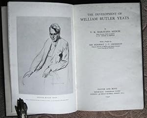 Image du vendeur pour The Development of William Butler Yeats. With a Preface by SIR HERBERT J. C. GRIERSON. mis en vente par Patrick Pollak Rare Books ABA ILAB