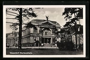 Ansichtskarte Düsseldorf, Blick auf die Kunsthalle