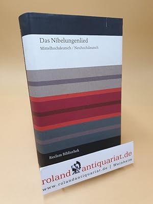 Bild des Verkufers fr Das Nibelungenlied ; Mittelhochdeutsch/Neuhochdeutsch zum Verkauf von Roland Antiquariat UG haftungsbeschrnkt