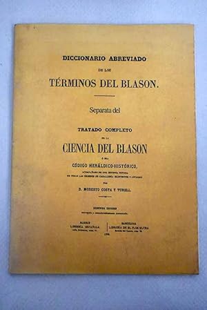Seller image for Diccionario abreviado de los trminos del blasn for sale by Alcan Libros