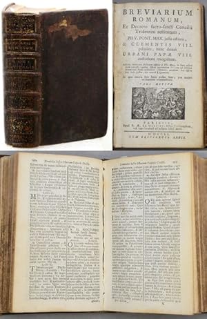 Bild des Verkufers fr BREVIARIUM ROMANUM, Ex Decreto sacro-sancti Concilii Tridentini restitutum, PII. V. Pont. Max. Jussu editum, & Clementis VIII. primm, nunc denu Urbani Pap VIII. auctoriate recognitum. Insertis novorum Festorum Officiis  PP. Max. in hunc usque diem concessis: quibus Officia quorumdam Festorum ad libitum Summorum Pont. auctoritate recitanda, accedunt : hac Officia suis Locis posita, hac notul & signantur. In quo omnia suis locis posita sunt, pro majori recitantium commoditate. Pars stiva. zum Verkauf von Francis Edwards ABA ILAB