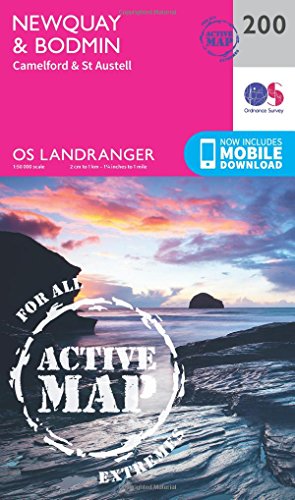 Seller image for Landranger Active (200) Newquay, Bodmin, Camelford & St Austell (OS Landranger Active Map) for sale by WeBuyBooks