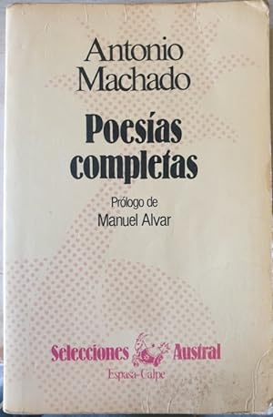 Imagen del vendedor de POESIAS COMPLETAS. a la venta por Libreria Lopez de Araujo