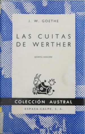 Imagen del vendedor de Las cuitas de Werther a la venta por Librera Alonso Quijano