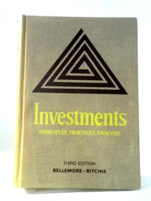 Bild des Verkufers fr Investments: Principles, Practices, Analysis zum Verkauf von World of Rare Books
