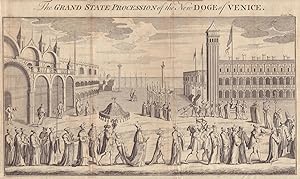 [View of St. Mark's Palace and] The Grand State Procession of the New Doge of Venice