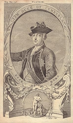 Image du vendeur pour [Portrait of] William Duke of Cumberland mis en vente par Antiqua Print Gallery