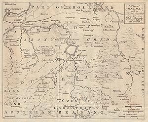 A Plan of Breda with the Adjacent Countries by T. Jefferys Geographer to hos Royal Highness The P...