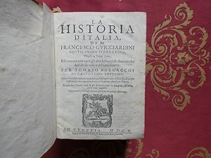 Image du vendeur pour La Historia d'Italia, di M. Francesco Guicciardini 1610 mis en vente par Libreria antiquaria Britannico