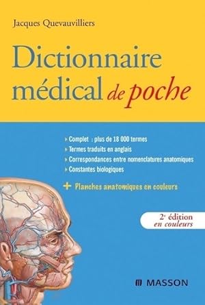 Imagen del vendedor de Dictionnaire m?dical de poche - Jacques Quevauvilliers a la venta por Book Hmisphres