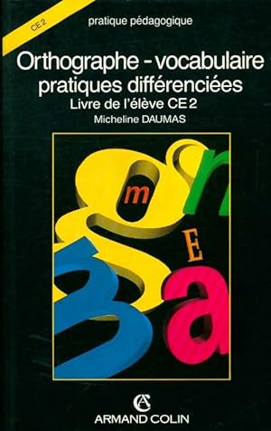 Bild des Verkufers fr Orthographe vocab exercices - Maurice Daumas zum Verkauf von Book Hmisphres