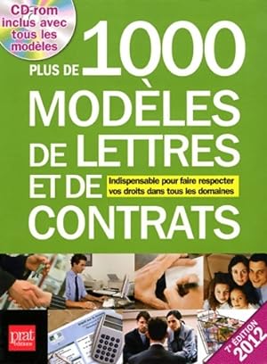 Image du vendeur pour Plus de 1000 mod?les de lettres et de contrats 2012 - Patricia Gendrey mis en vente par Book Hmisphres