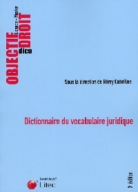Image du vendeur pour Dictionnaire du vocabulaire juridique - R?my Cabrillac mis en vente par Book Hmisphres
