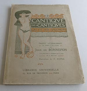 Le cantique des cantiques qui est sur Salomon. Traduit littéralement et remis à la scène par Jean...