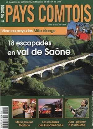 Pays Comtois n°84 : 18 escapades en val de Saône - Collectif