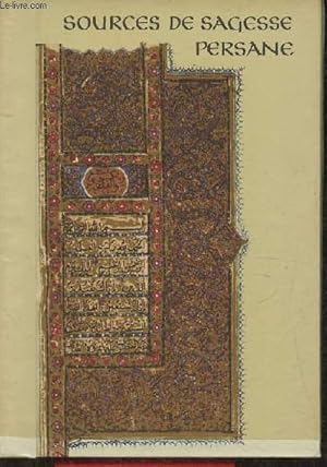Imagen del vendedor de Sources de sagesse persane a la venta por Le-Livre