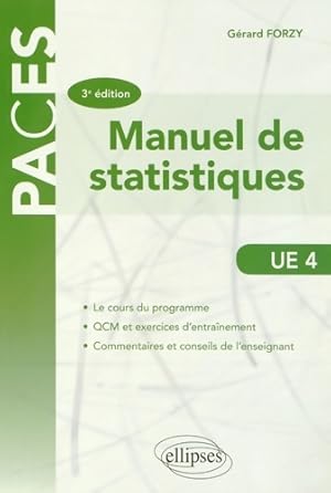 Seller image for Manuel de statistiques ue 4 - Gerard Forzy for sale by Book Hmisphres