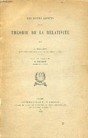 Seller image for Les divers aspects de la thorie de la relativit. for sale by Le-Livre