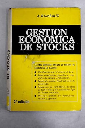 Image du vendeur pour Gestin econmica de stocks mis en vente par Alcan Libros