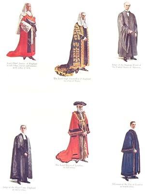 Robes; Lord Chief Justice of England in full robes, Scarlet and Ermine, with collar of S.S.; The ...