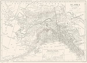 Alaska; Inset map of Aleutian Islands