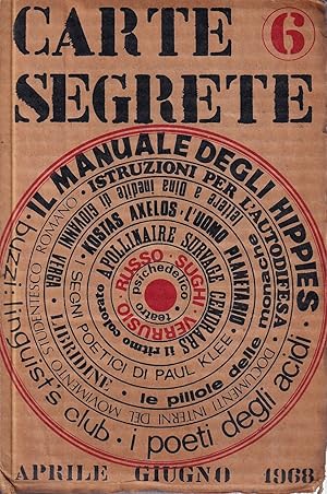 Immagine del venditore per Carte Segrete - Aprile Giugno 1968 venduto da Il Salvalibro s.n.c. di Moscati Giovanni