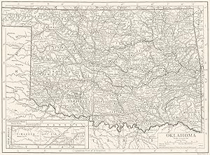 Oklahoma; Inset map of Texas