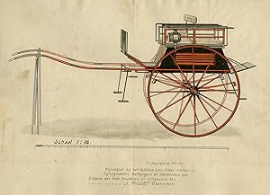 Antique Print-A design for a two-wheeled carriage-Misset-Anonymous-ca. 1900