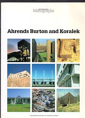 Immagine del venditore per Ahrends Burton and Koralek (Architectural Monographs No 15) venduto da A Cappella Books, Inc.